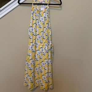 Lemon print summer dress